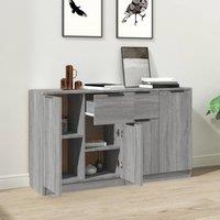 Berkfield Home Sideboards 2 pcs Grey Sonoma 60x30x70 cm Engineered Wood | Size: 60 x 30 x 70 cm