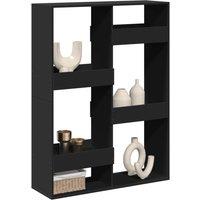 Berkfield Home Room Divider Black 100x33x135 cm Engineered Wood | Size: 100 x 33 x 135 cm