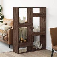 Berkfield Home Room Divider Brown Oak 100x33x135 cm Engineered Wood | Size: 100 x 33 x 135 cm