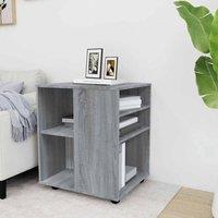 Berkfield Home Rolling Cabinet Grey Sonoma 60x53x72 cm Engineered Wood | Size: 60 x 53 x 72 cm