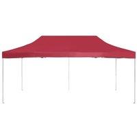 Berkfield Home Professional Folding Party Tent Aluminium 6x3 m Wine Red