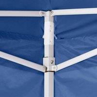 Berkfield Home Professional Folding Party Tent with 2 Sidewalls 2x2 m Steel Blue