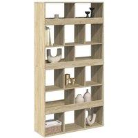 Berkfield Home Room Divider Sonoma Oak 100x33x187.5 cm Engineered Wood in Light Tan