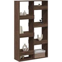 Berkfield Home Room Divider Brown Oak 100x33x175 cm Engineered Wood | Size: 100 x 33 x 175 cm