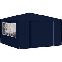 Berkfield Home Professional Party Tent with Side Walls 4x4 m Blue 90 g/m? in Navy