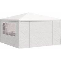 Berkfield Home Professional Party Tent with Side Walls 4x4 m White 90 g/m?