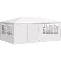 Berkfield Home Professional Party Tent with Side Walls 4x6 m White 90 g/m?