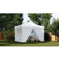 Berkfield Home Professional Folding Party Tent with 4 Sidewalls 3x4 m Steel White
