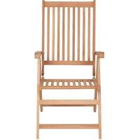 Berkfield Home Reclining Garden Chairs 2 pcs Solid Teak Wood in Brown