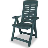 Berkfield Home Reclining Garden Chairs 4 pcs Plastic Green
