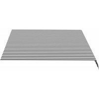 Berkfield Home Replacement Fabric for Awning Anthracite & White 3.5x2.5 m in Black