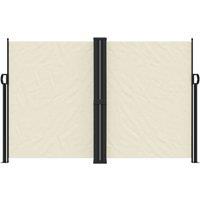 Berkfield Home Retractable Side Awning Cream 160x600 cm