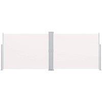 Berkfield Home Retractable Side Awning Cream 140x1000 cm in Beige