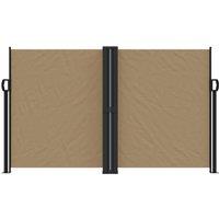 Berkfield Home Retractable Side Awning Taupe 140x1000 cm