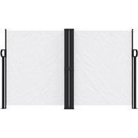 Berkfield Home Retractable Side Awning White 140x600 cm
