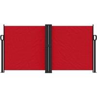 Berkfield Home Retractable Side Awning Red 120x1200 cm