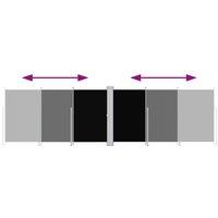 Berkfield Home Retractable Side Awning Black 180x600 cm