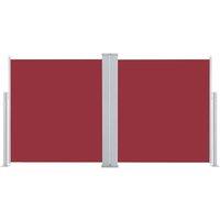 Berkfield Home Retractable Side Awning Red 120x600 cm