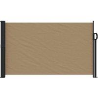 Berkfield Home Retractable Side Awning Taupe 120x600 cm