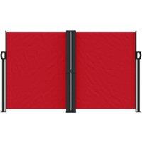 Berkfield Home Retractable Side Awning Red 140x1200 cm