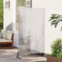 Berkfield Home Privacy Screen 100x50x180 cm Stainless Steel in Silver | Size: 100 x 50 x 180 cm