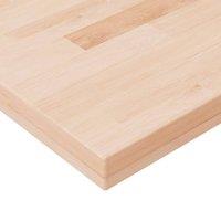 Berkfield Home Shelf Board 40x20x4 cm Untreated Solid Wood Oak in Light Brown | Size: 40 x 20 x 4 cm
