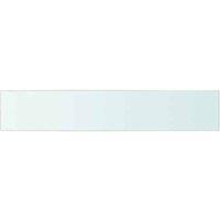 Berkfield Home Shelves 2 pcs Panel Glass Clear 80x15 cm