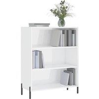 Berkfield Home Shelf Cabinet High Gloss White 69.5x32.5x90 cm Engineered Wood