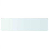 Berkfield Home Shelves 2 pcs Panel Glass Clear 90x25 cm