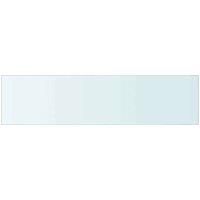 Berkfield Home Shelves 2 pcs Panel Glass Clear 80x20 cm