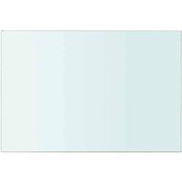 Berkfield Home Shelves 2 pcs Panel Glass Clear 30x15 cm