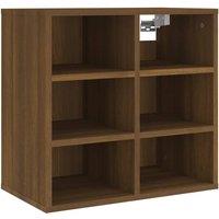 Berkfield Home Shoe Cabinet Brown Oak 52.5x30x50 cm