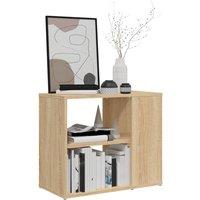 Berkfield Home Side Cabinet Sonoma Oak 60x30x50 cm Engineered Wood in Light Oak | Size: 60 x 30 x 50 cm