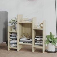 Berkfield Home Side Cabinet Sonoma Oak 60x26x60 cm Engineered Wood in Light Tan | Size: 60 x 26 x 60 cm
