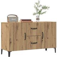 Berkfield Home Sideboard Artisan Oak 100x36x60 cm Engineered Wood in Brown | Size: 100 x 36 x 60 cm