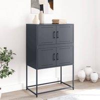 Berkfield Home Sideboard Anthracite 68.5x38.5x107 cm Steel in Dark Grey