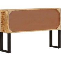 Berkfield Home Sideboard 110x30x74 cm Rough Mango Wood in Brown | Size: 110 x 30 x 74 cm