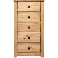 Berkfield Home Sideboard 46x40x89 cm Pine Panama Range in Natural | Size: 46 x 40 x 89 cm
