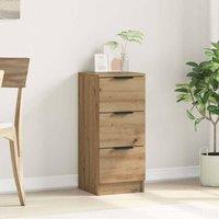Berkfield Home Sideboard Artisan Oak 30x30x70 cm Engineered Wood in Brown | Size: 30 x 30 x 70 cm