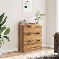 Berkfield Home Sideboard Artisan Oak 60x30x70 cm Engineered Wood in Brown | Size: 60 x 30 x 70 cm