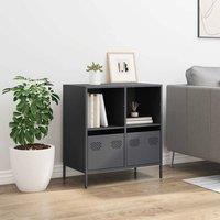 Berkfield Home Sideboard Anthracite 68x39x73.5 cm Cold-rolled Steel in Dark Grey