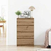 Berkfield Home Sideboard Artisan Oak 60x35x98.5 cm Engineered Wood in Brown