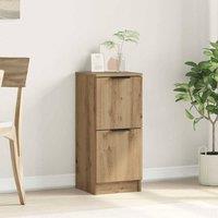 Berkfield Home Sideboard Artisan Oak 30x30x70 cm Engineered Wood in Brown | Size: 30 x 30 x 70 cm