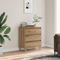 Berkfield Home Sideboard Artisan Oak 60x35x70 cm Engineered Wood in Brown | Size: 60 x 35 x 70 cm