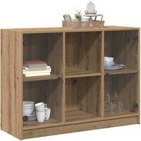 Berkfield Home Sideboard Artisian Oak 102x37x75.5 cm Engineered Wood in Brown