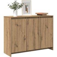 Berkfield Home Sideboard Artisan Oak 102x33x75 cm Engineered Wood in Brown | Size: 102 x 33 x 75 cm