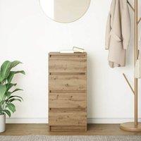 Berkfield Home Sideboard Artisan Oak 37.5x35x76 cm Engineered Wood in Brown
