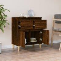 Berkfield Home Sideboard Brown Oak 60x35x70 cm Engineered Wood | Size: 60 x 35 x 70 cm