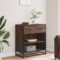 Berkfield Home Sideboard Brown Oak 68x35x76 cm Engineered Wood | Size: 68 x 35 x 76 cm