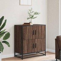 Berkfield Home Sideboard Brown Oak 68x35x76 cm Engineered Wood | Size: 68 x 35 x 76 cm